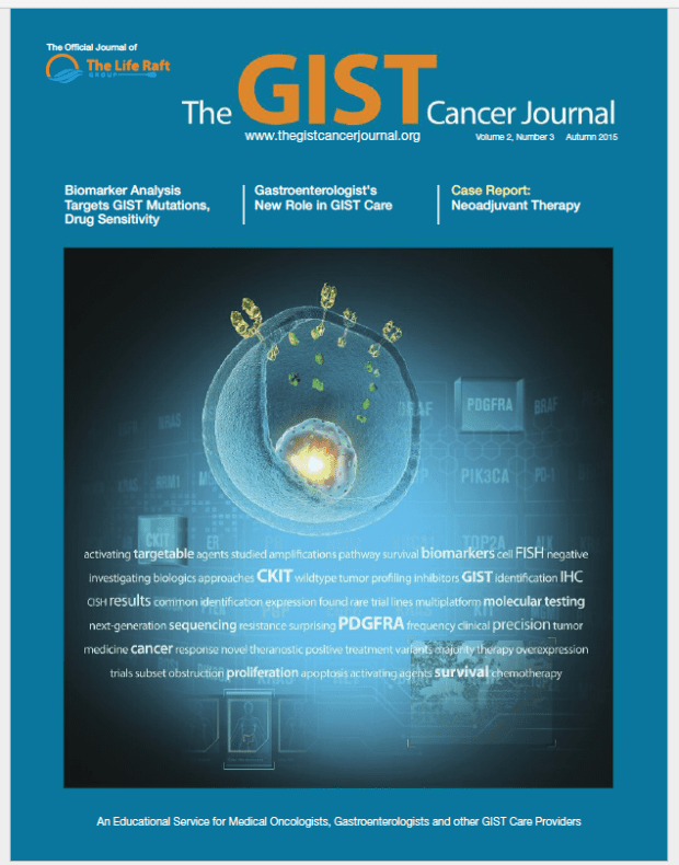 October GIST Cancer Journal has arrivedThe Life Raft Group