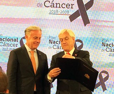 President Sebastián Piñera signing Plan and Law