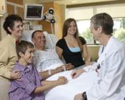 Family visiting patient