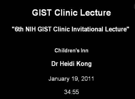 6th NIH GIST Clinic