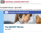 MyPART Minute bulleting