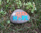 #GISTHope painted on a rock