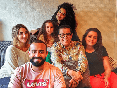 Kamel Ahmed & his family