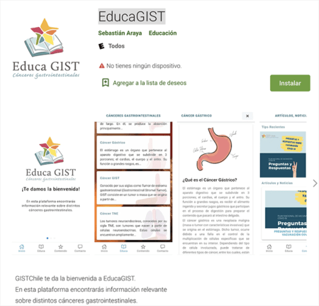 EducaGIST app por Fundación GIST Chile
