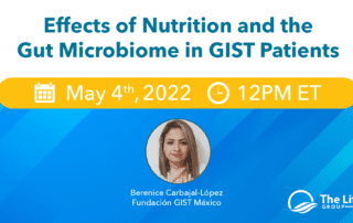 Effects of Nutrition & Gut Microbiome in GIST patients webinar banner
