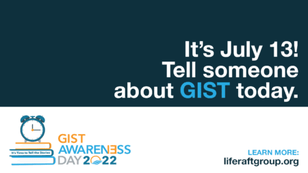 Tell someone - GIST Awareness Day 2022 facebook twitter