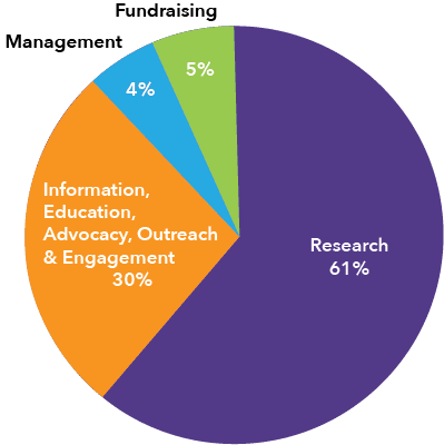 Allocation Pie on Budget & Operating Philosophy page