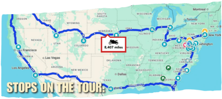 GIST ride map graphic