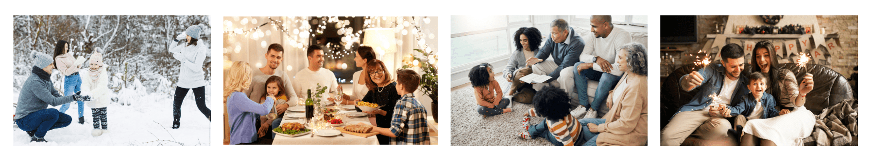 banner of holiday family activities