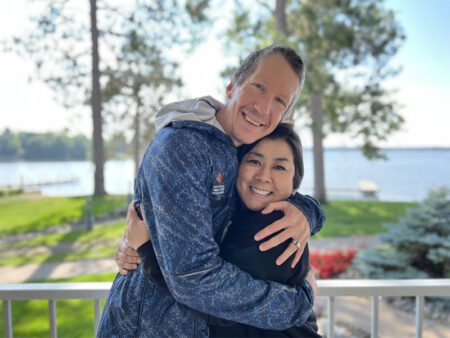 Jing Goldsmith and husband Chris